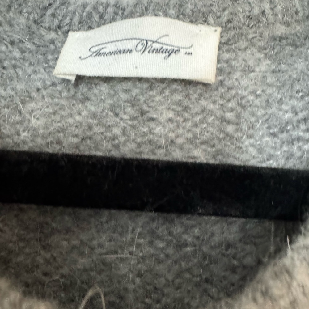 American Vintage Heather Gray Vacaville Wool Sweater Dress - Picture 6 of 7